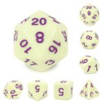 EGGSHELL ROSE OPAQUE POLY DICE SET (7)