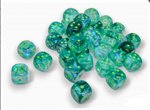BOREALIS 36D6 KELP/LIGHT GREEN LUMINARY DICE SET (12mm)
