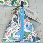 BLUE & GREEN DRAGONS - TRIANGULAR DICE POUCH