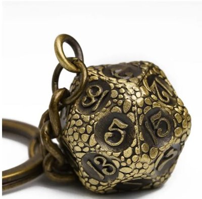 D20 KEYCHAIN - BRONZE