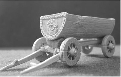DECORATED VIKING CART