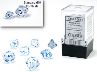 BOREALIS MINI-POLY ICICLE/LIGHT BLUE LUMINARY (7)