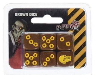 BROWN DICE SET (6)