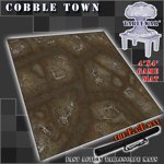 COBBLE TOWN GAMING MAT (4' X 4')