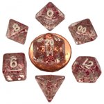 ETHEREAL LIGHT PURPLE W/WHTE MINI POLY DICE SET (7)